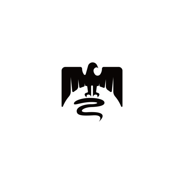 大鹰猎蛇的标志概念图片下载