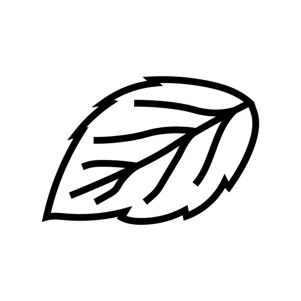 叶覆盆子绿线图标矢量插图图片下载