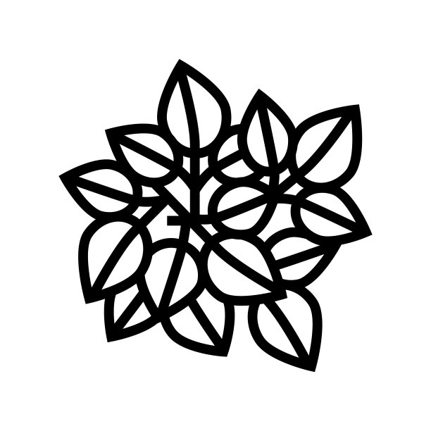 毒藤线图标矢量插图图片下载