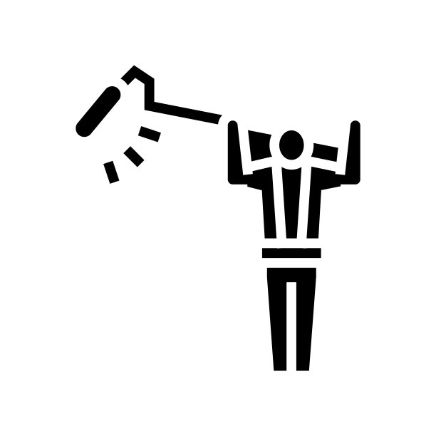 声音录制视频制作字形图标矢量插图图片下载