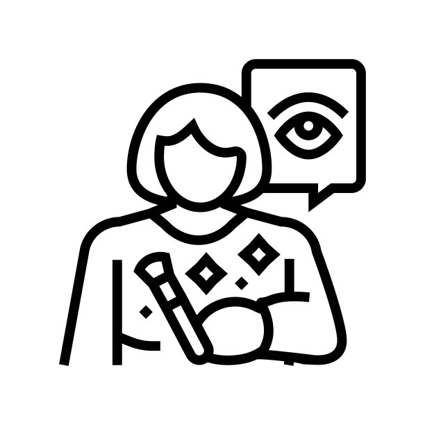 制作艺术家视频生产线图标矢量插图图片下载