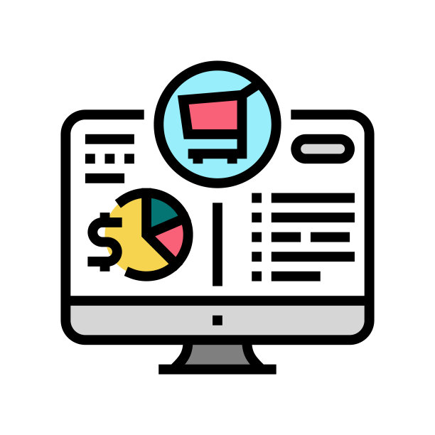 采购管理设计家彩色图标矢量插图图片下载