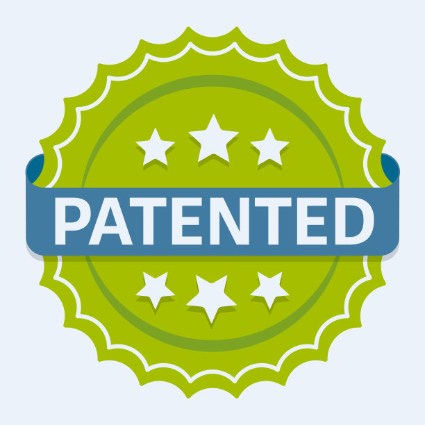 专利标签图标扁平卡通玫瑰结图片下载