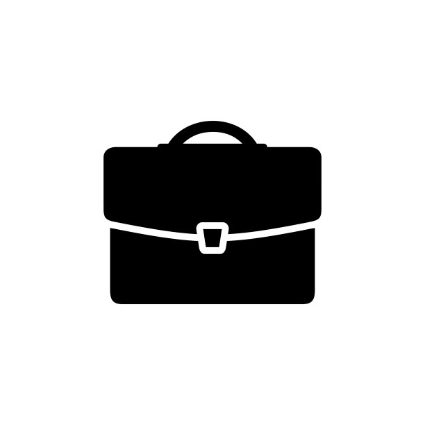 公文包图标。装文件和文件的袋子。业务配件。一套文件或作品集图片下载