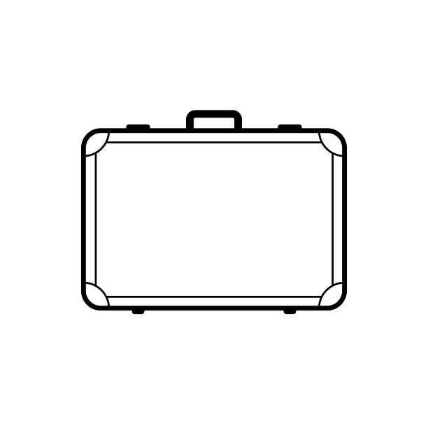 手提箱图标。旅行或搬迁的象征行李。旅游的象征。图片下载