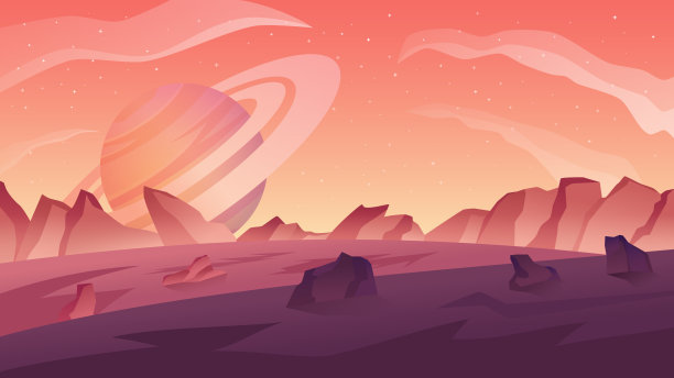 外星球的风景。图片下载