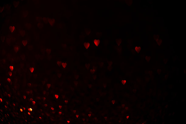 红心散景背景图片下载