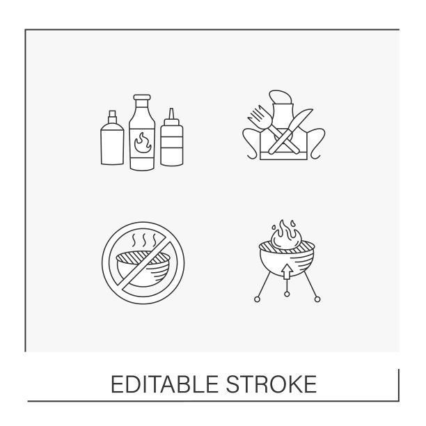 烧烤线图标设置图片下载