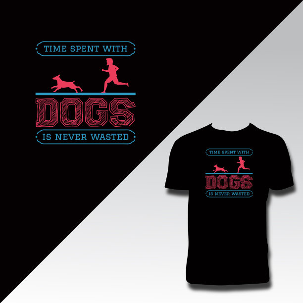 狗t恤设计图片下载