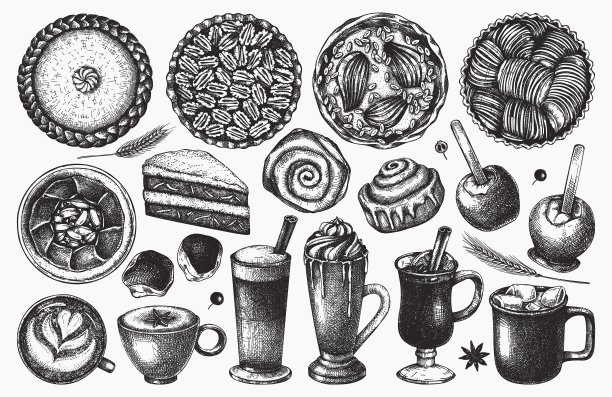 秋天甜点集图片下载