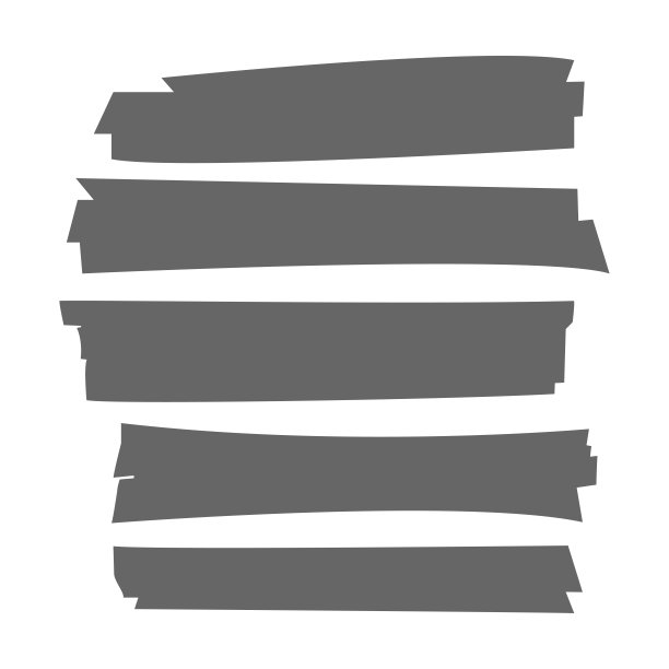 突出画笔下划线灰色记号笔。轮廓高光明亮的灰色设置。向量的股票图片下载