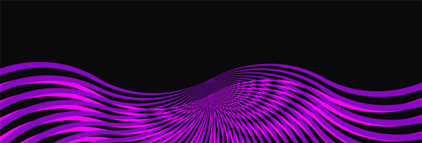 抽象现代黑色背景与紫色粉红色波浪线。豪华长背景。几何艺术数字屏幕。海报,横幅。未来的墙纸。展示卡片。副本的空间。封面设计。广告图片下载