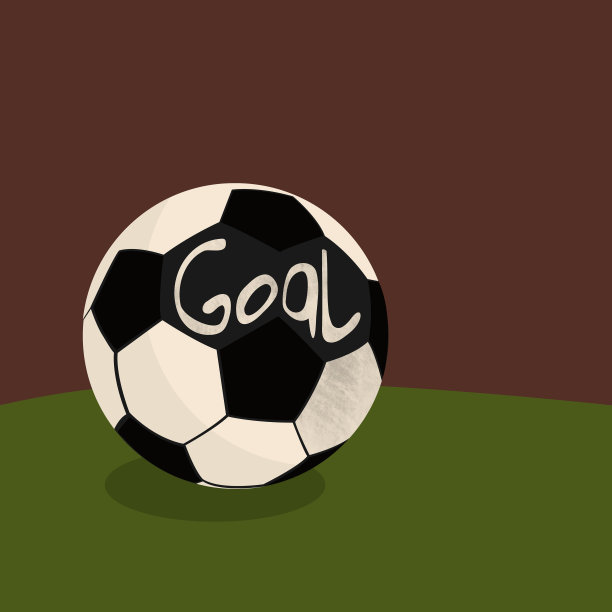 草地上的足球图片下载