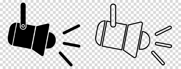 聚光灯下的图标集图片下载