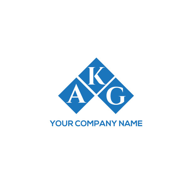 白底Akg字母logo设计图片下载