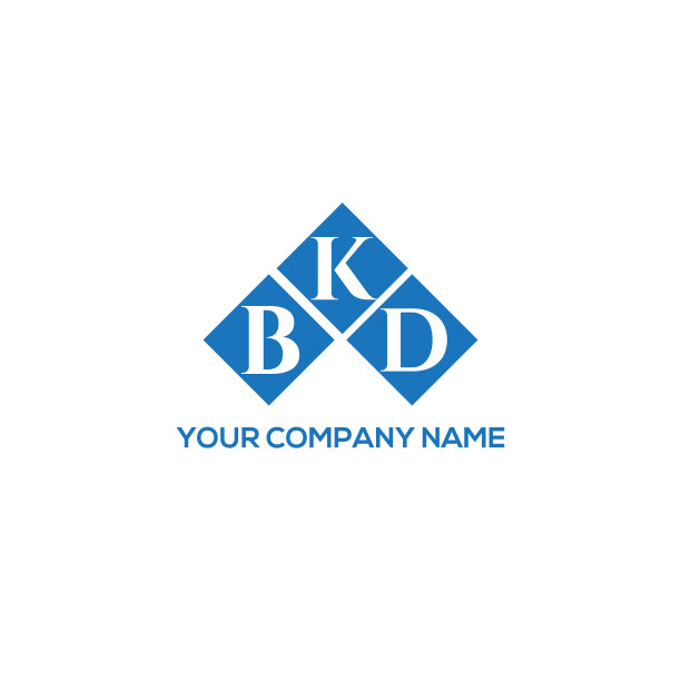 白底BKD字母logo设计图片下载