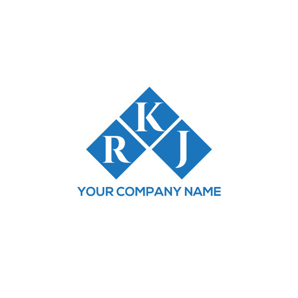 RKJ字母logo设计，白底RKJ图片下载
