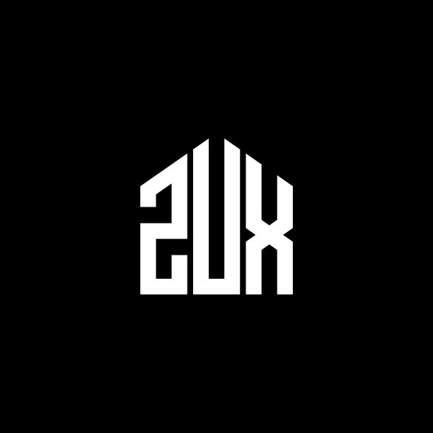 Zux字母标志设计，黑色背景Zux图片下载