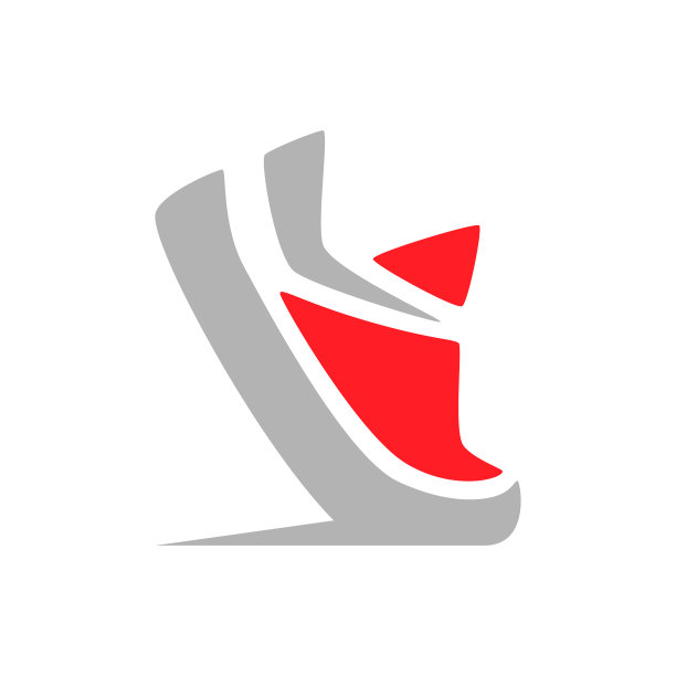 白色背景上的运动鞋标志图片下载