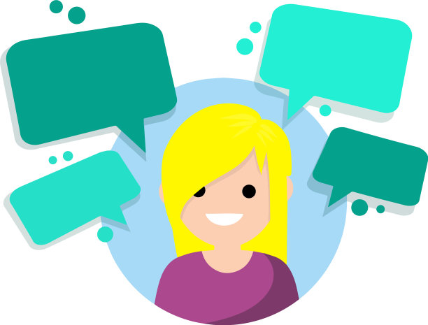 年轻女子和聊天女孩的化身图片下载