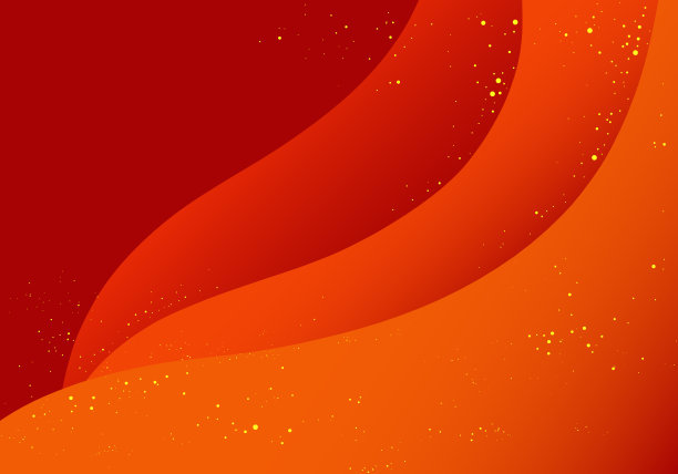 橙色的抽象背景带点。发光发亮的光点。图片下载