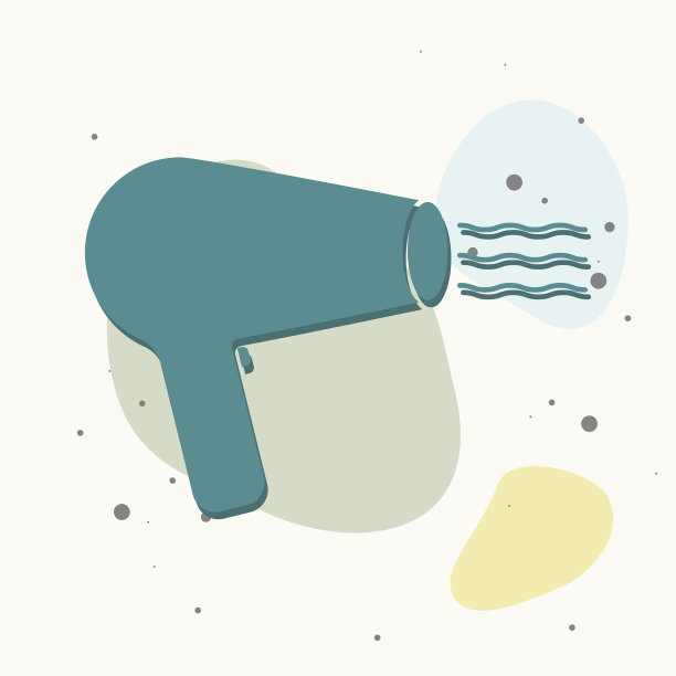 图标电吹风的头发造型理发店图片下载