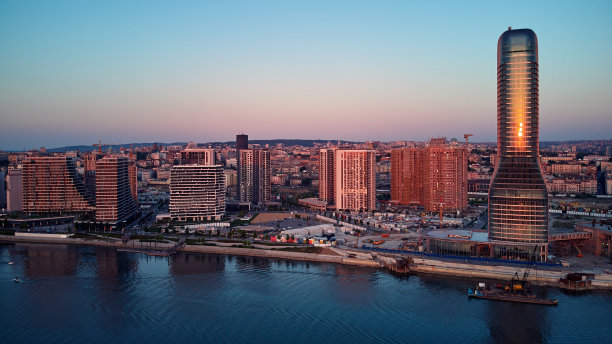 鸟瞰塞尔维亚首都贝尔格莱德。图片下载