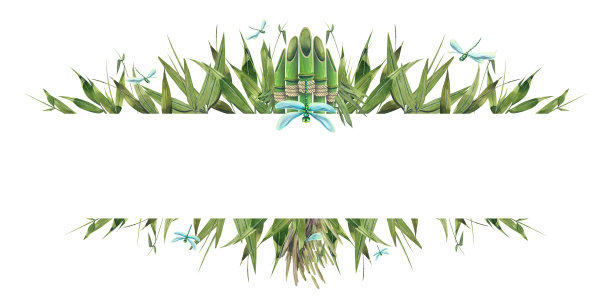 竹茎叶带蓝色蜻蜓，横板。水彩插图。负责东方风格的邀请函、证书、海报、明信片、菜单的注册和设计。图片下载