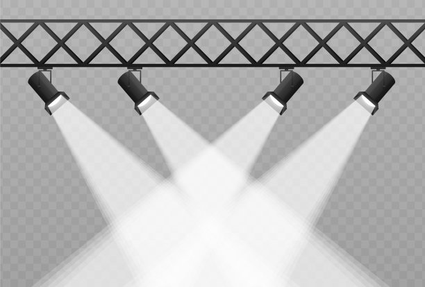 抽象模型与蓝色的投影白色图片下载