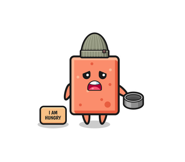 可爱的砖乞丐卡通人物图片下载