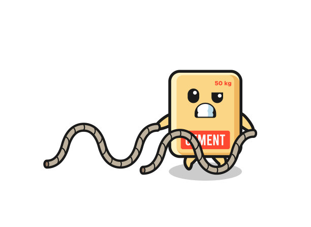 水泥袋做战斗绳训练图片下载