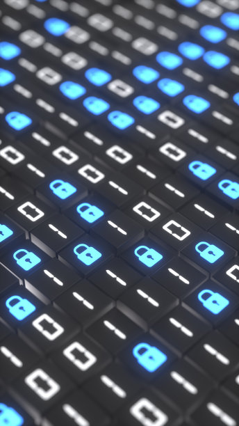 二进制码和数字锁图片下载