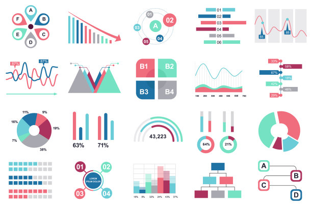 信息图表元素数据可视化集图片下载