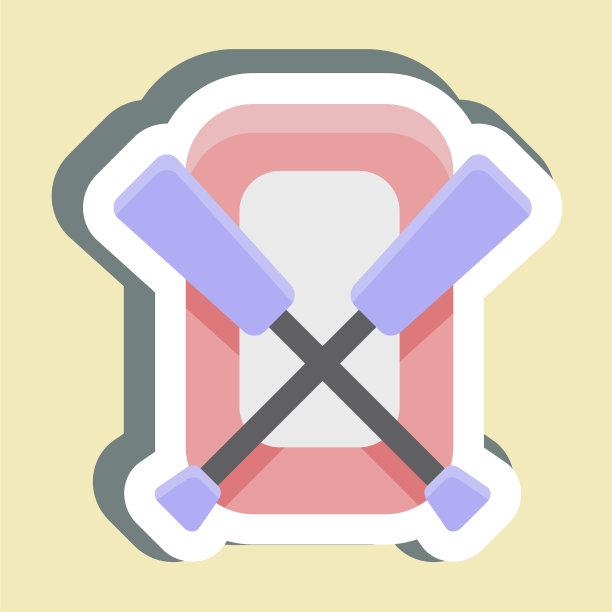 贴纸橡皮艇适合简单教育用图片下载