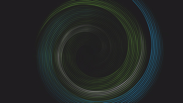 数据漩涡抽象向量背景。Ai旋涡流。轨道变形速度。股票插图图片下载