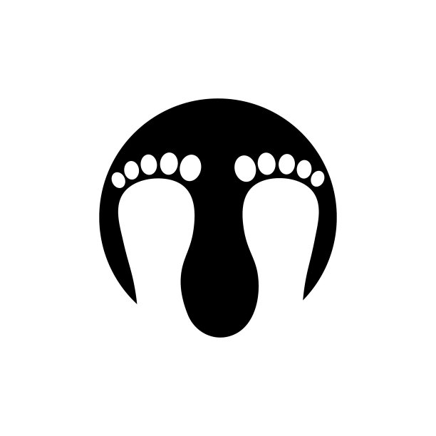 脚印图标logo图片下载