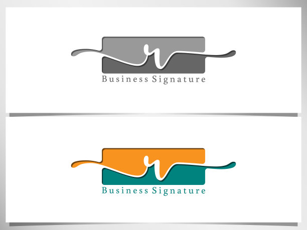 标志设计图标的业务签名的初始图片下载