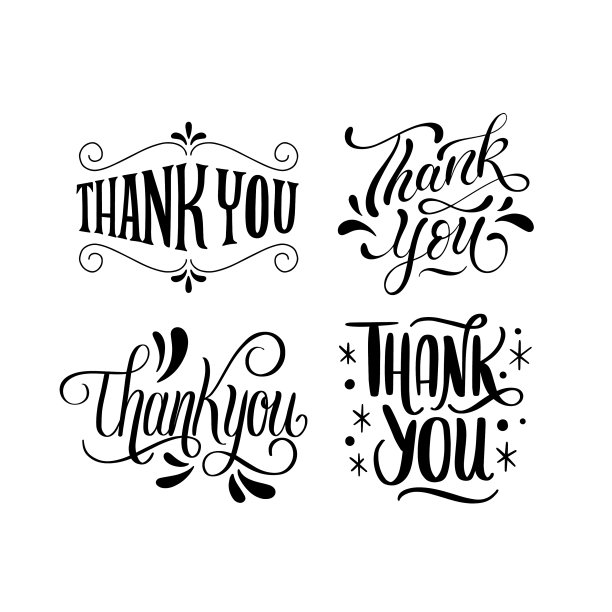 谢谢你的字母套装图片下载