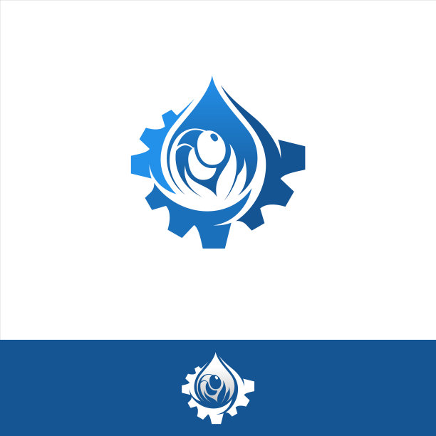 带有齿轮和抽象橄榄的液滴图片下载