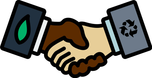 生态握手图标图片下载