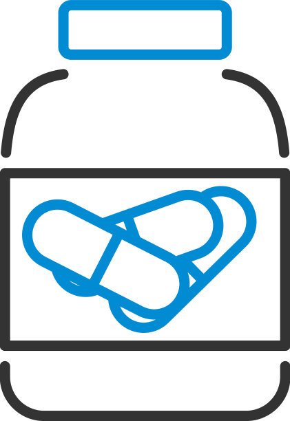 容器中的健身药丸图标图片下载