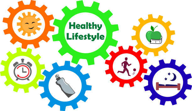 健康的生活方式信息图片下载