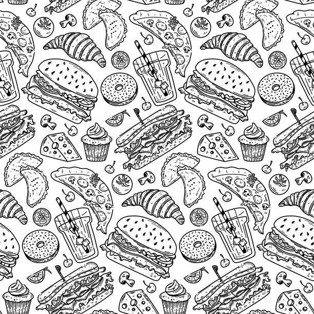 快餐模式完美的包装图片下载