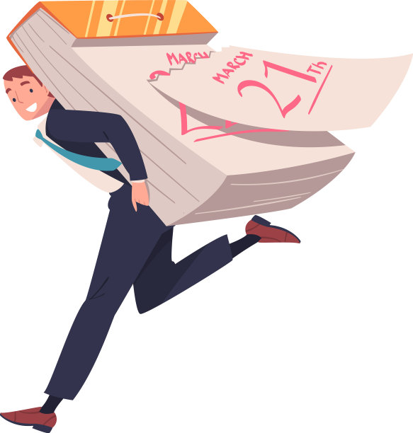 男子性格携带巨大的单日历图片下载