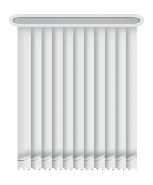 遮光帘。房间内部的元素。垂直百叶窗的窗口。封闭的空百叶窗模板。隐私的概念图片下载