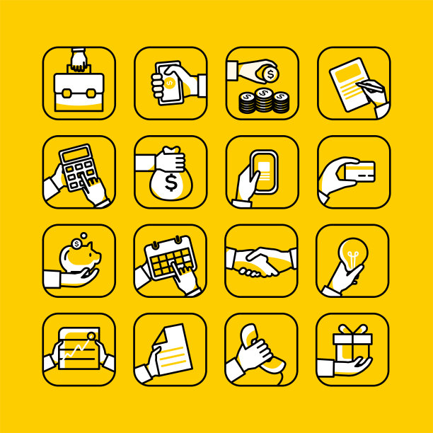 业务平面线图标设置图片下载