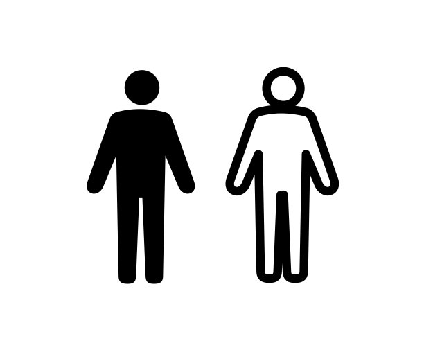 人的偶像。人类的象形文字，一种程式化的图像。图片下载