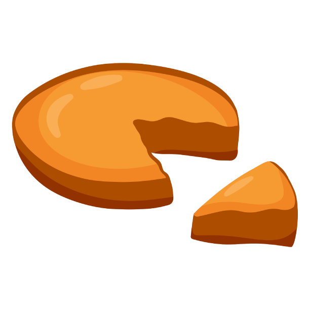 南瓜派。感恩节和节日的矢量插图。孤立的,卡通风格图片下载