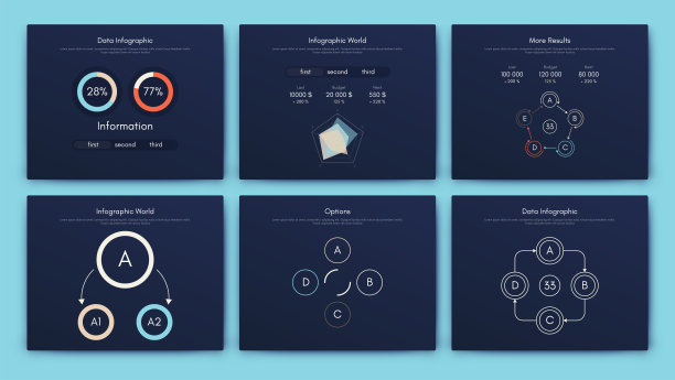 矢量图形信息图6个选项。模板创建移动应用程序，工作流布局，图表，横幅，网页设计，业务报告的6个步骤图片下载