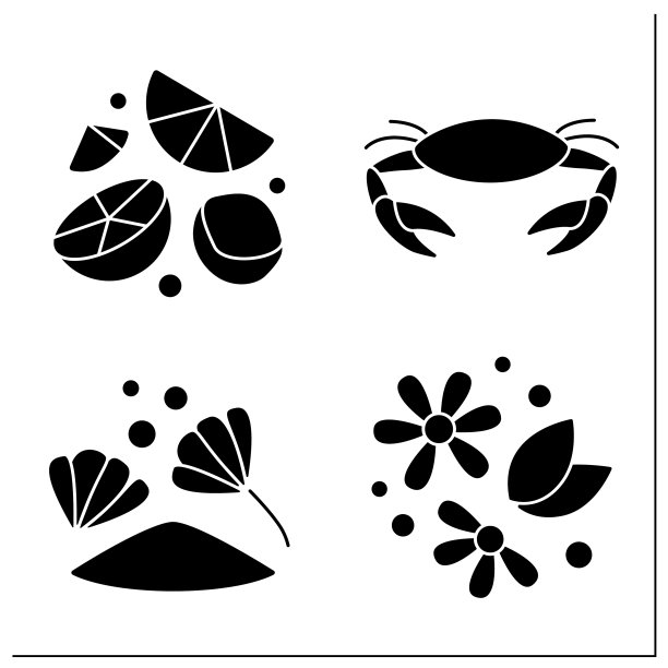 食品趋势字形图标集图片下载